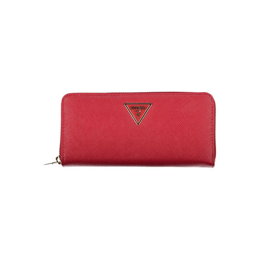 Chic Pink Polyethylene Compact Wallet