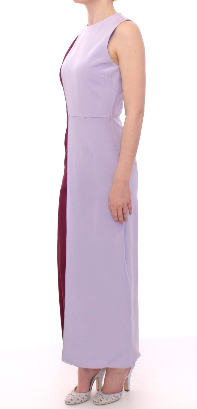 Purple Lavender Gown Maxi Silk Long Dress