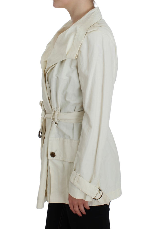 White Trench Coat Jacket