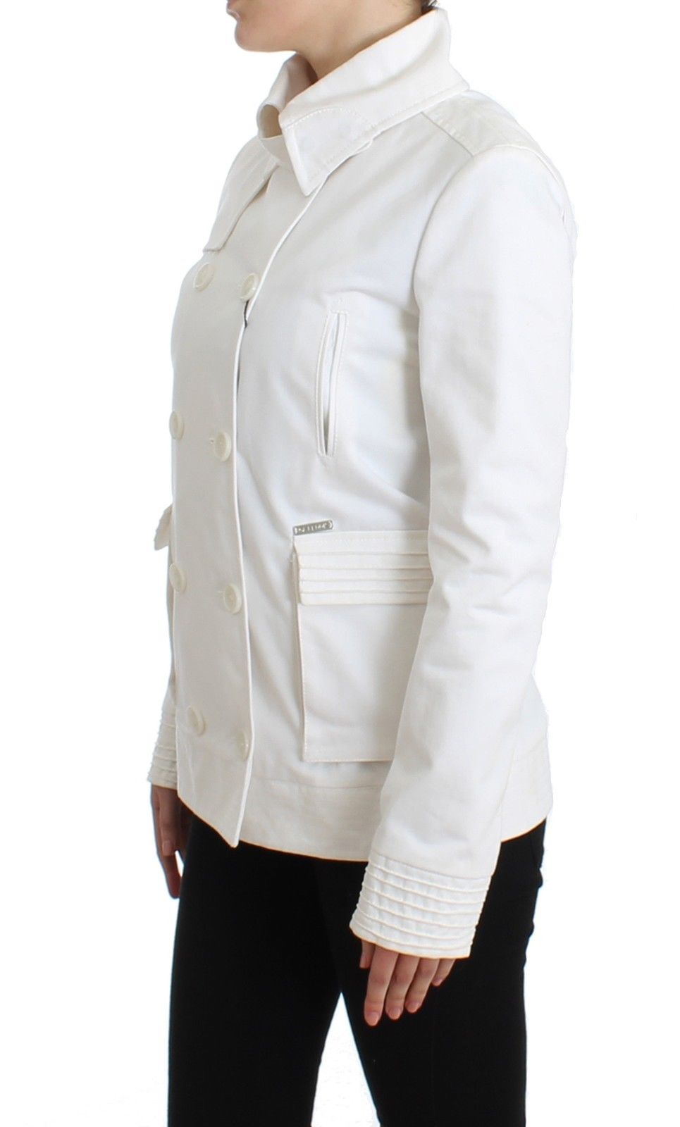 White Double Breasted Jacket Coat Blazer