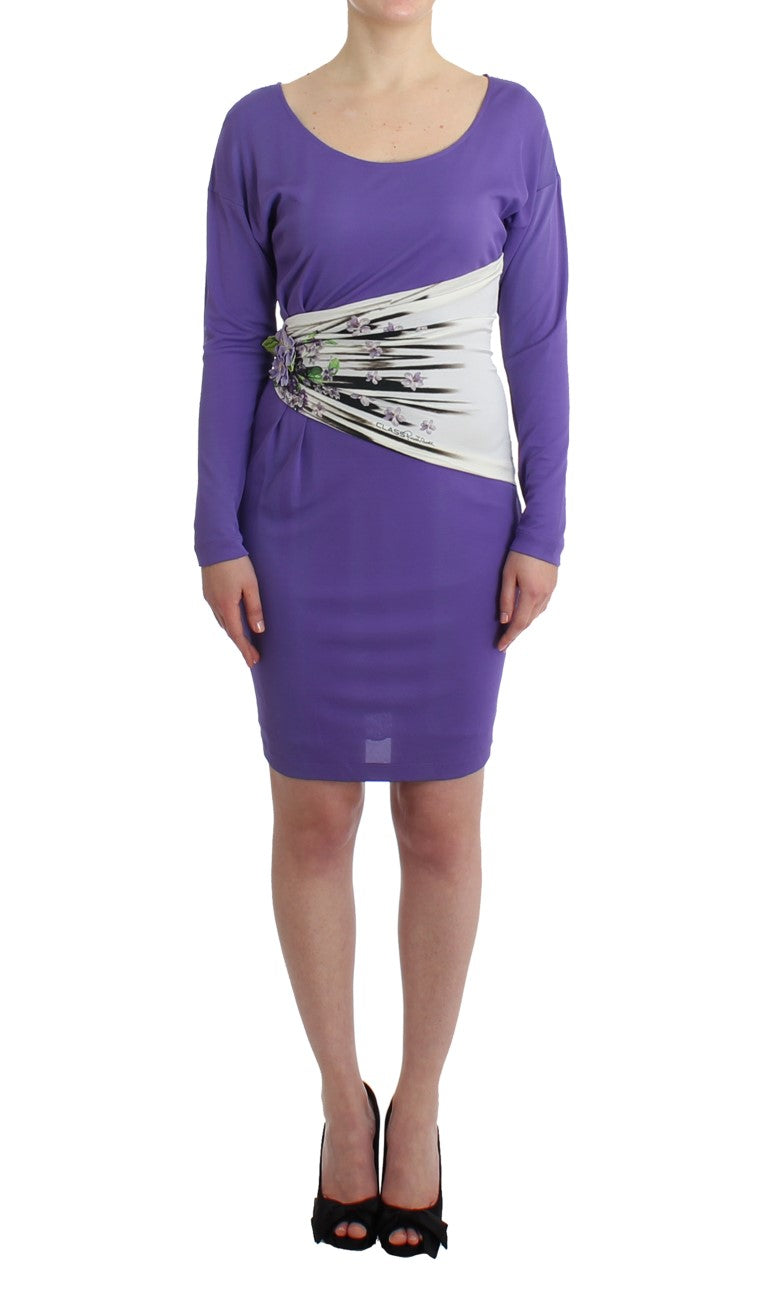 Purple longsleeved dress