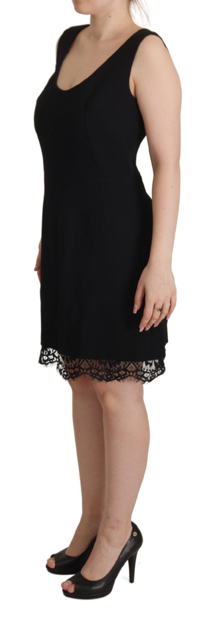 Black Lace Sheath A-line Mini SARTORIA Dress