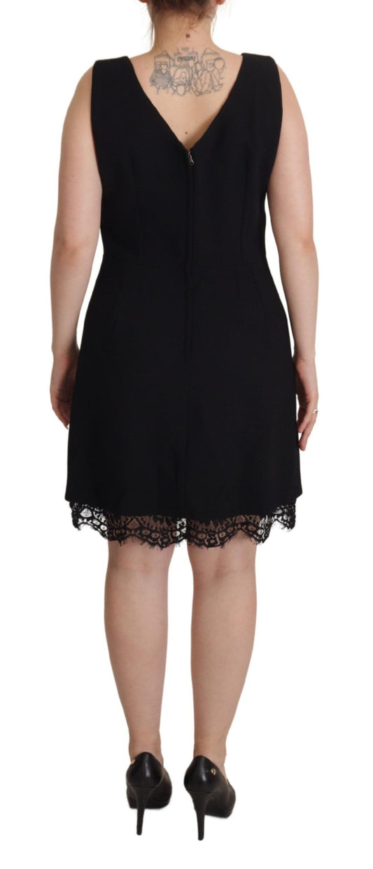 Black Lace Sheath A-line Mini SARTORIA Dress