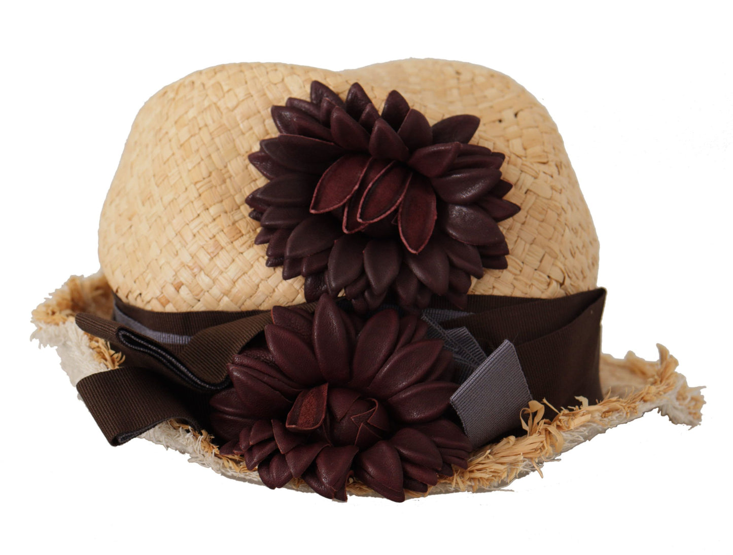 Yellow Ribbon Floral Embellished Straw Hat