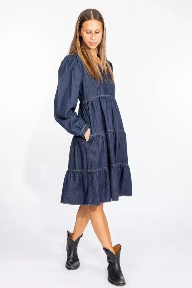 Blue Cotton Dress