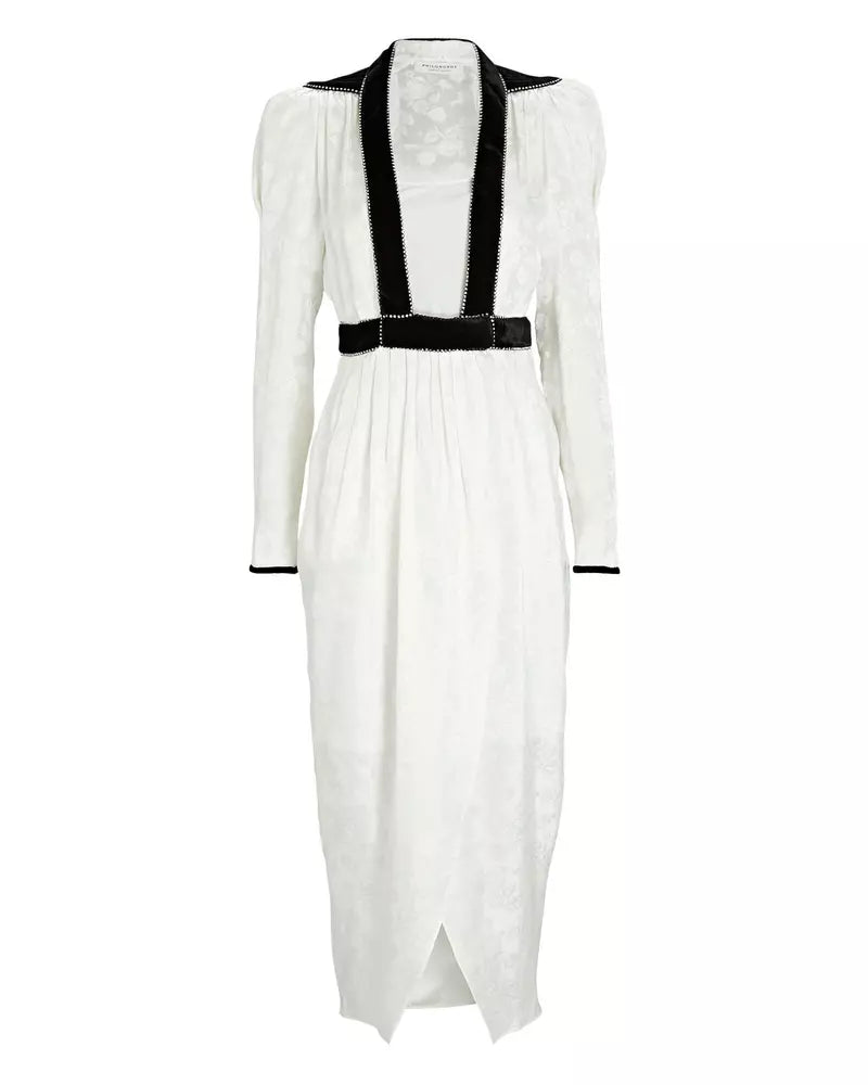 White Polyester Dress