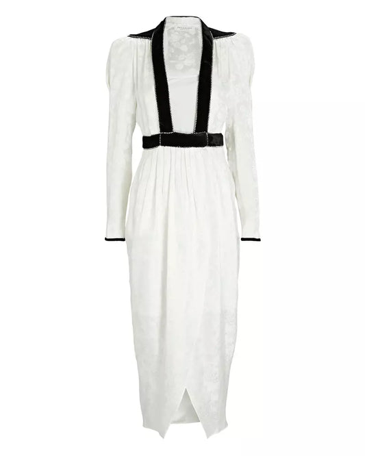 White Polyester Dress