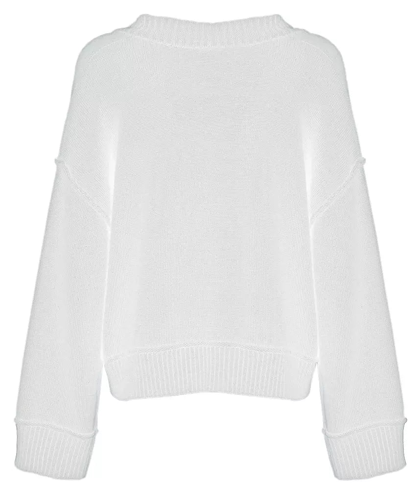 Beige Polyester Sweater