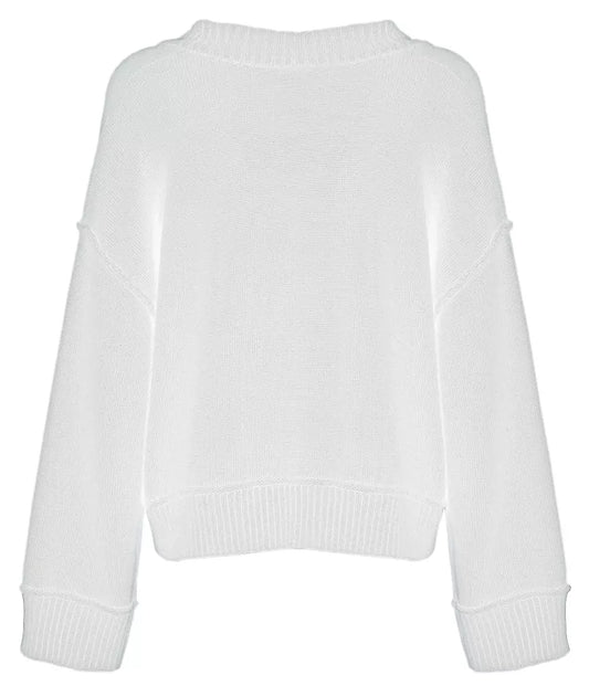 Beige Polyester Sweater