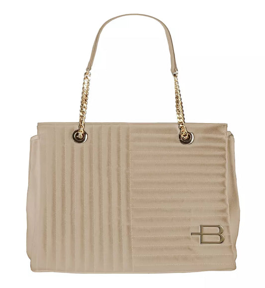 Beige Leather Di Calfskin Crossbody Bag