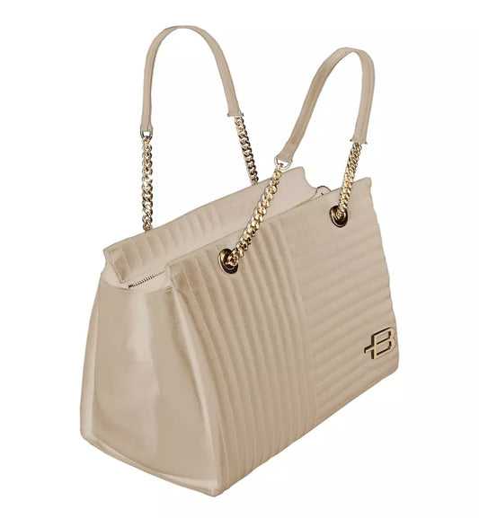 Beige Leather Di Calfskin Crossbody Bag