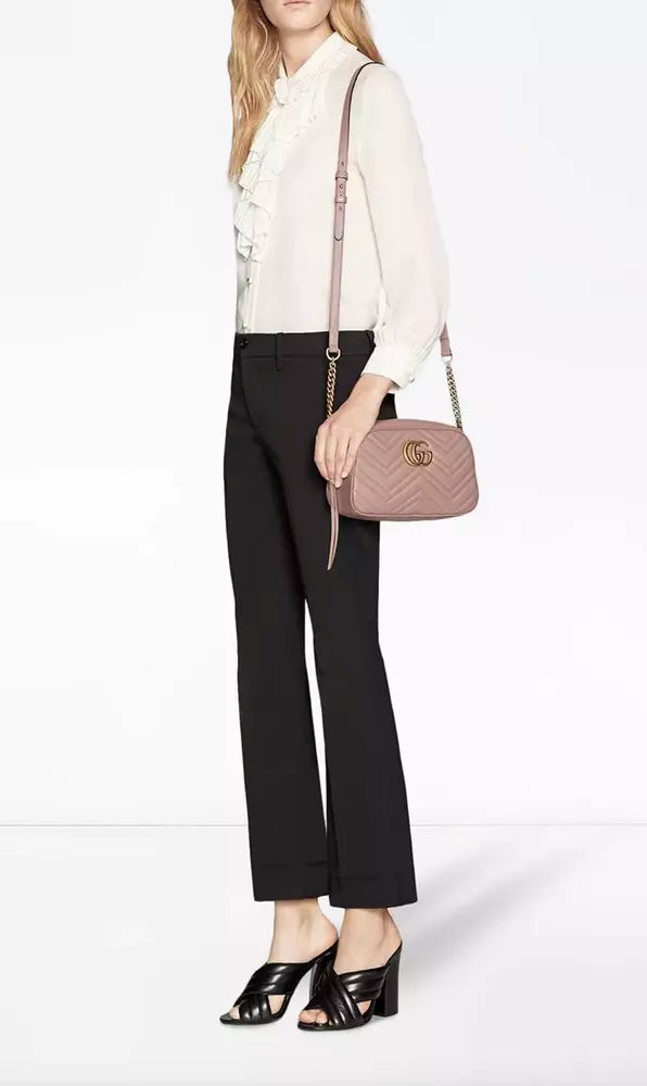 Beige Leather Crossbody Bag