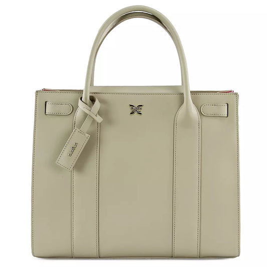 Beige Leather Di Calfskin Crossbody Bag