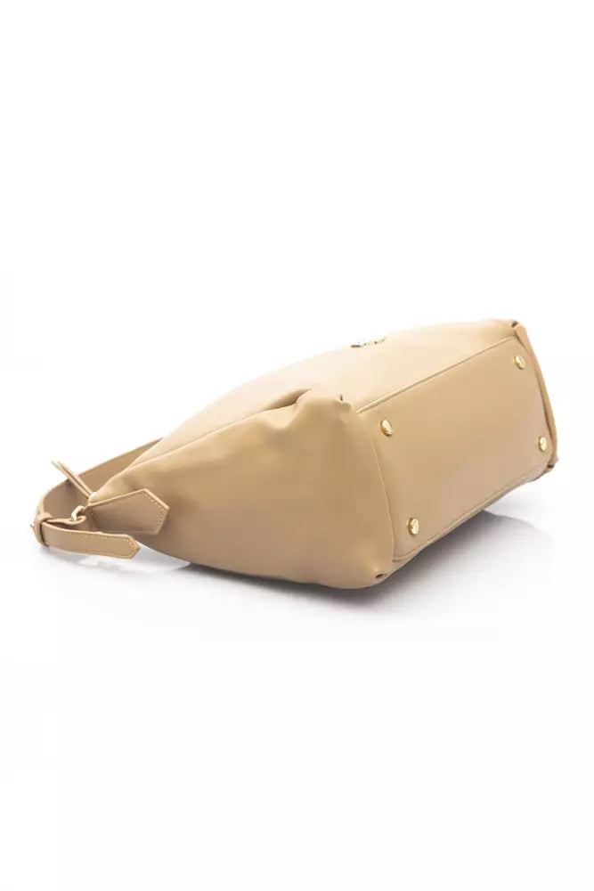 Beige Polyethylene Handbag