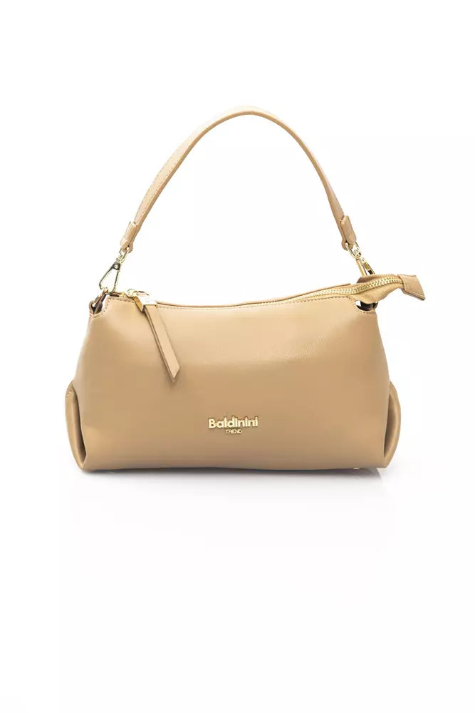 Beige Polyethylene Handbag