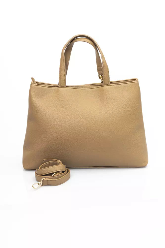 Beige Polyethylene Handbag