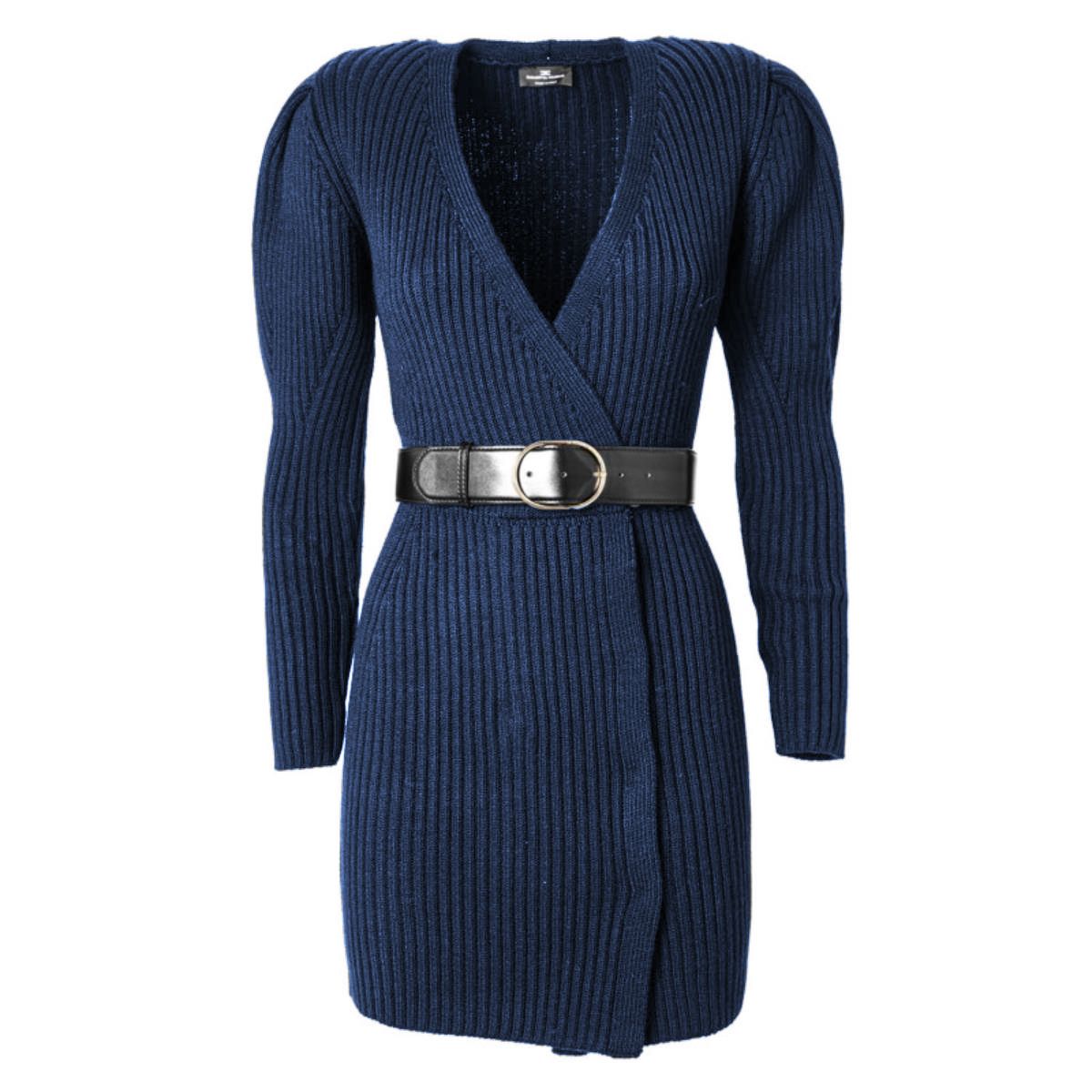 Blue Wool Dress