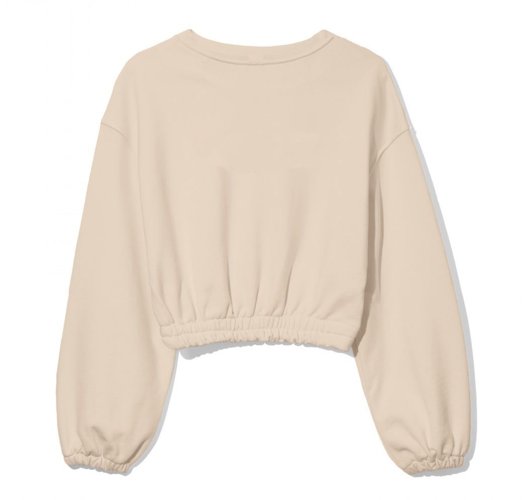 Beige Cotton Sweater