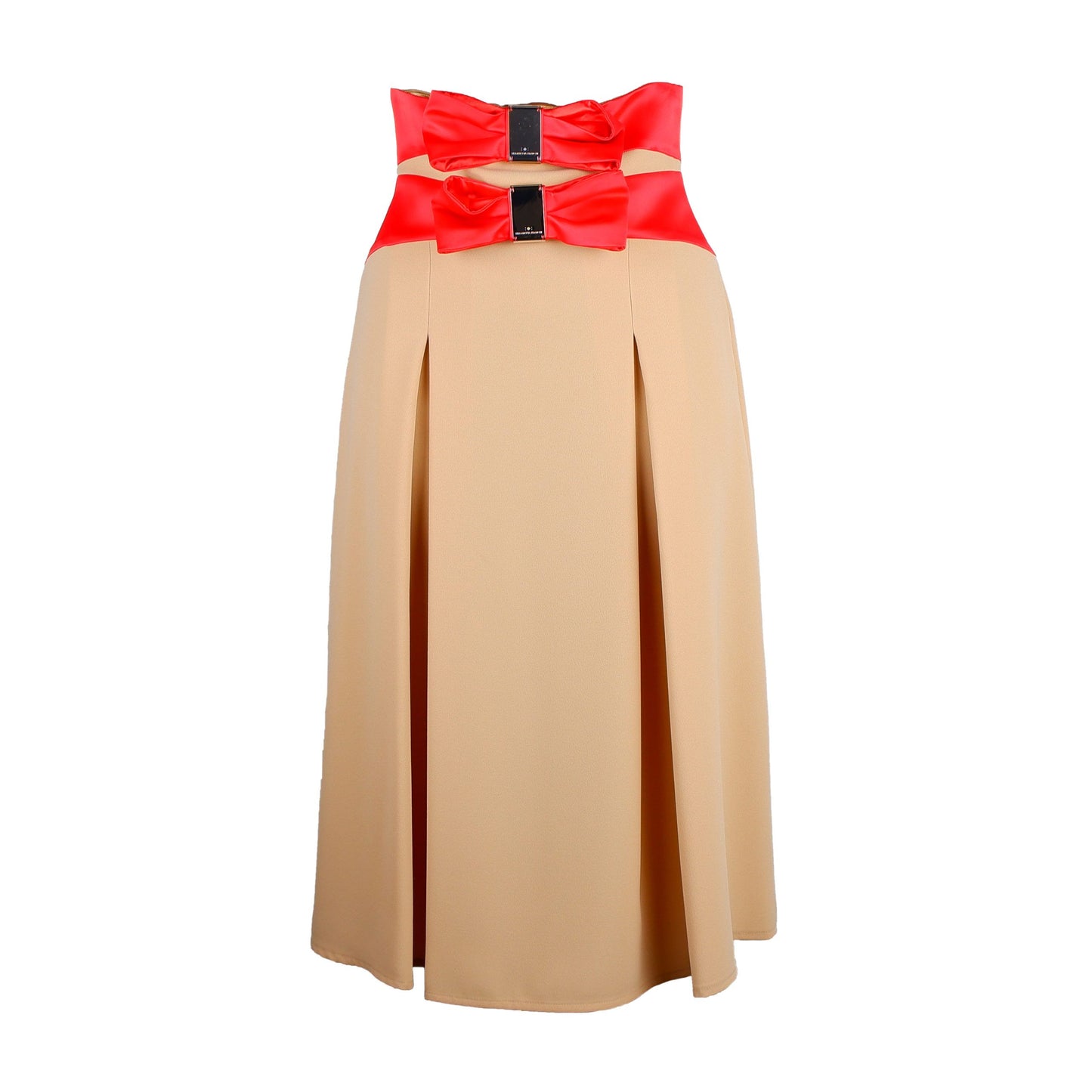 Beige Polyester Skirt