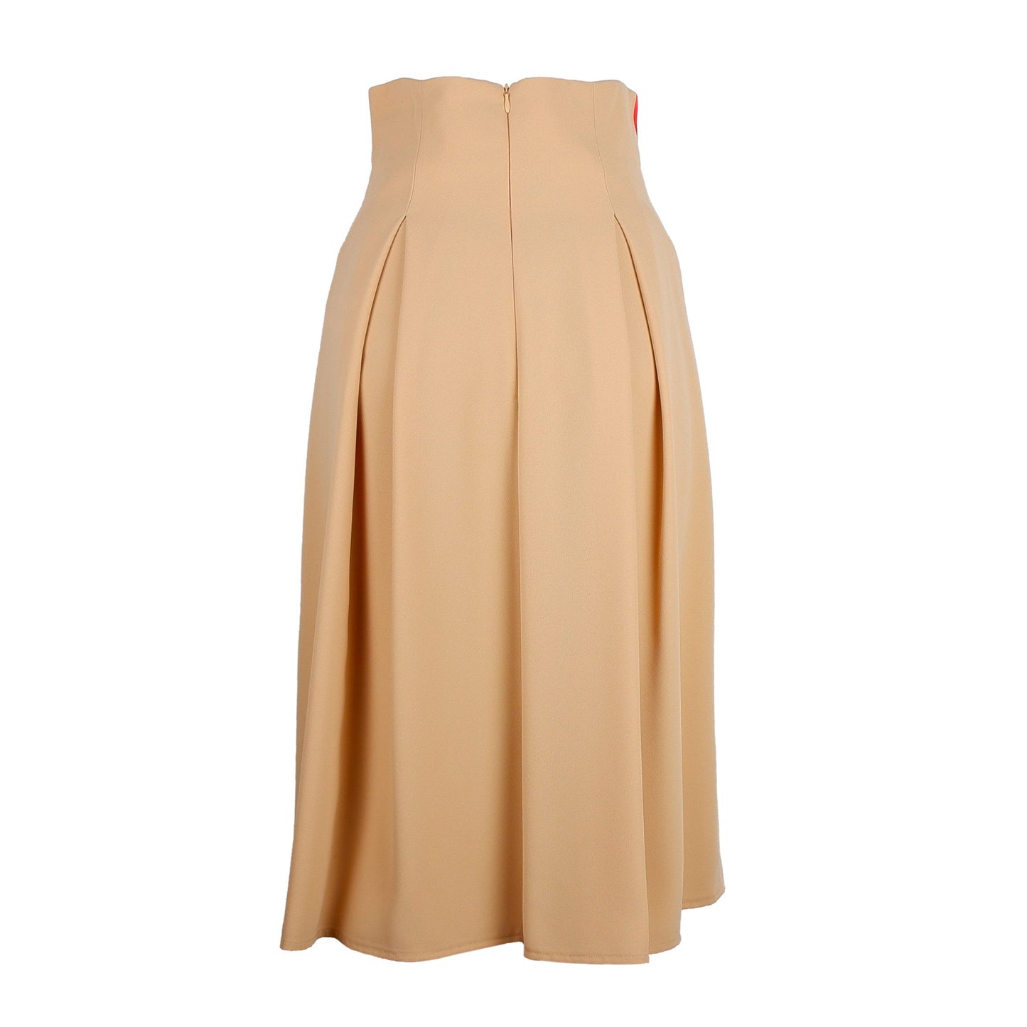 Beige Polyester Skirt