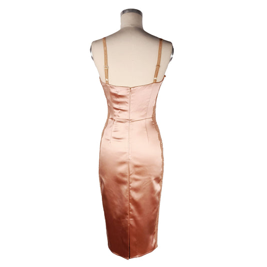 Pink Acetate Dress