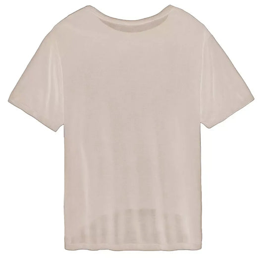 Beige Modal Tops & T-Shirt