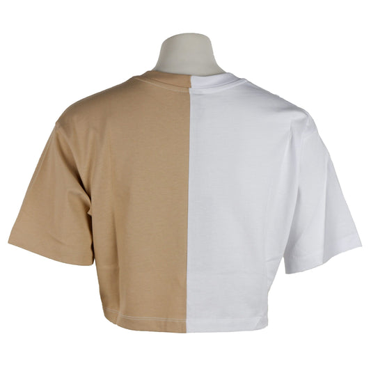 Beige Cotton Tops & T-Shirt