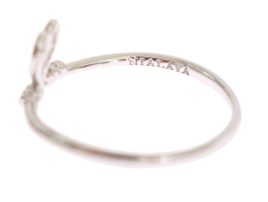 Silver Authentic Womens Love Heart Ring