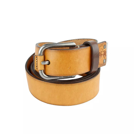 Yellow Vera Leather Belt